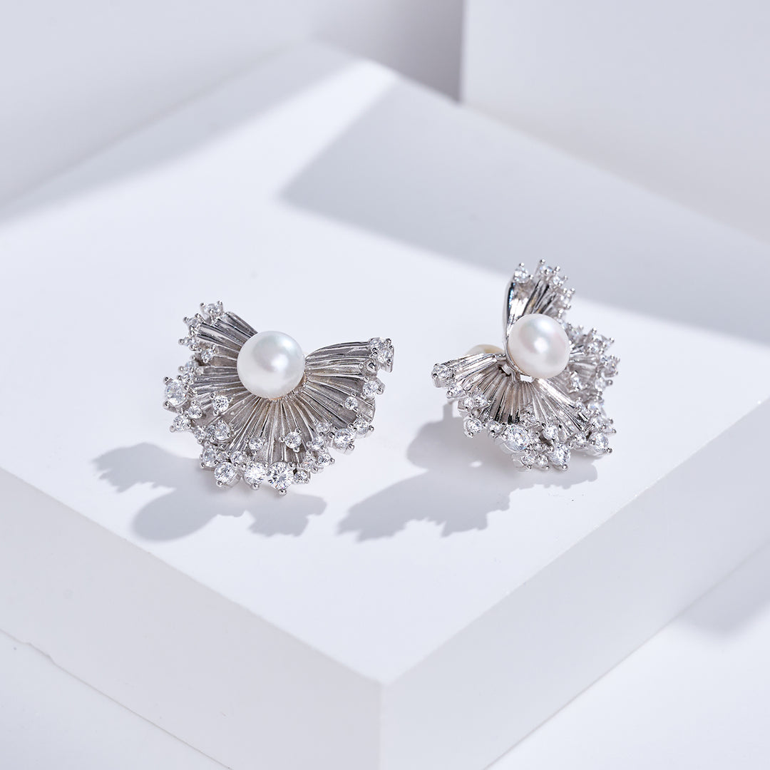 頂級淡水珍珠耳環 WE01036 | 女強人