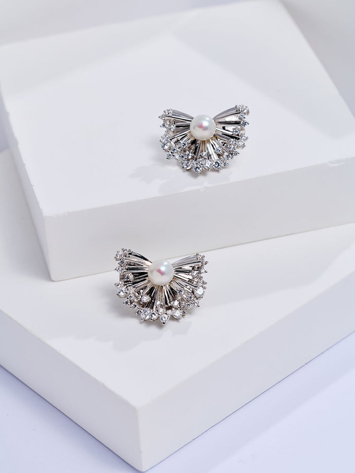 Pendientes de Perla de Agua Dulce de Primera Calidad WE01050 | LADY BOSS
