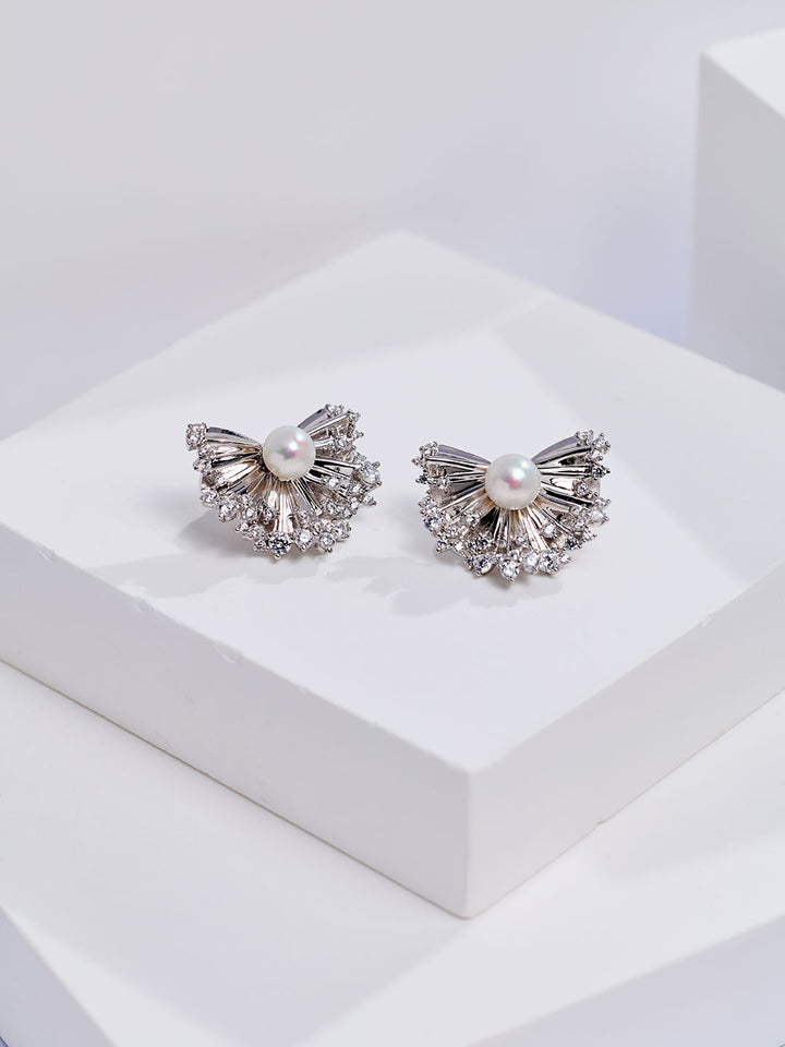 Pendientes de Perla de Agua Dulce de Primera Calidad WE01050 | LADY BOSS