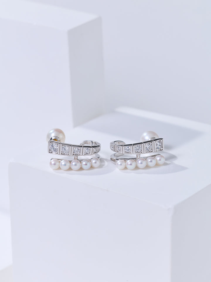 Top Grade Freshwater Pearl Earring WE01061 | WATERFALL