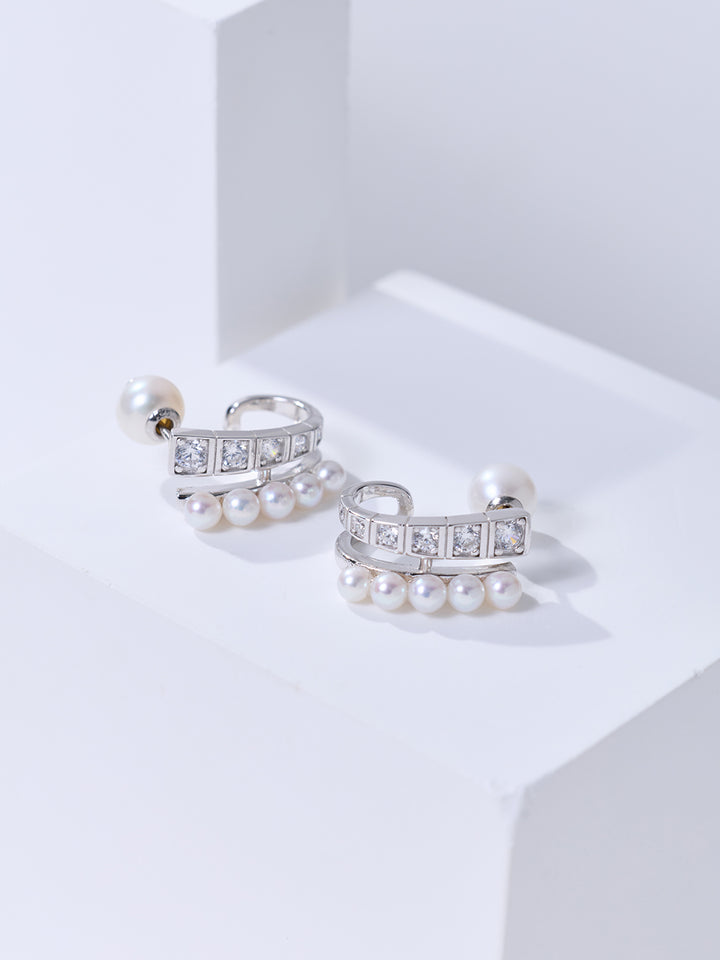 Top Grade Freshwater Pearl Earring WE01061 | WATERFALL