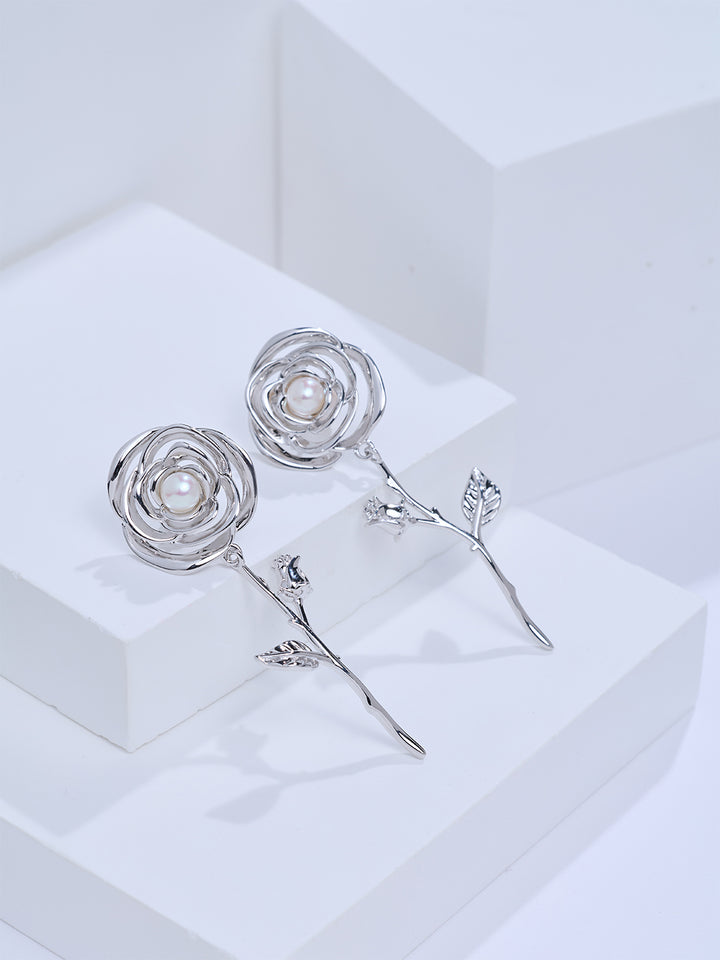 Top Grade Freshwater Pearl Earrings WE01063 | ROSE