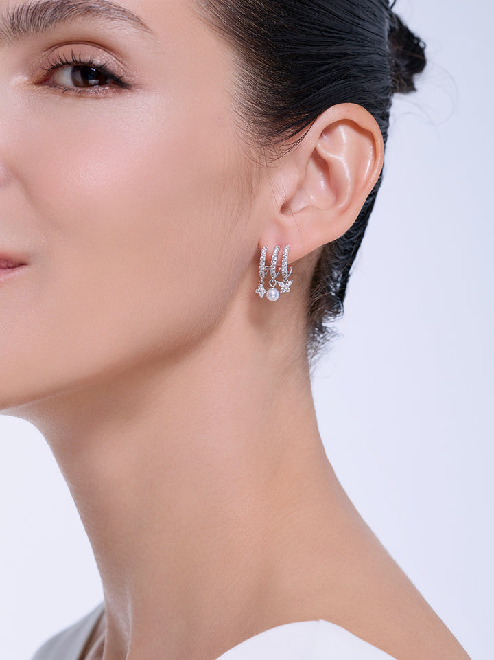 Top Grade Freshwater Pearl Earrings WE01064 | BUTTERFLY