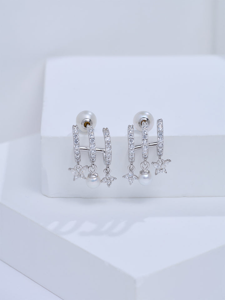 Top Grade Freshwater Pearl Earrings WE01064 | BUTTERFLY