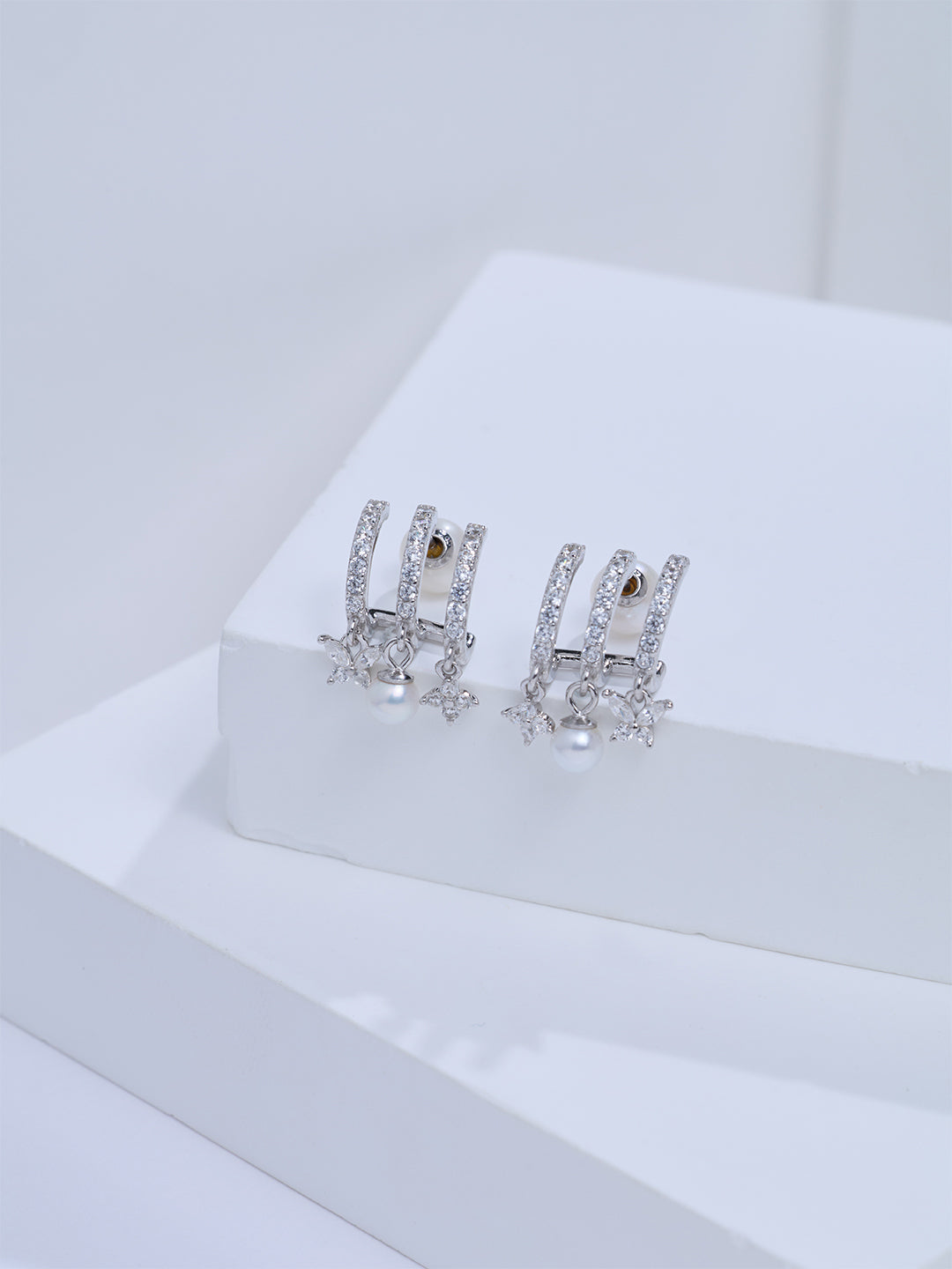 Top Grade Freshwater Pearl Earrings WE01064 | BUTTERFLY