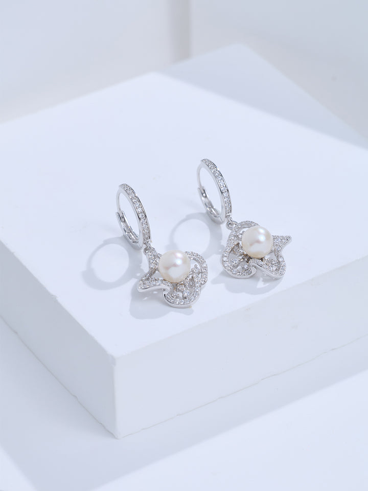 Top Grade Freshwater Pearl Earrings WE01067 | PERANAKAN