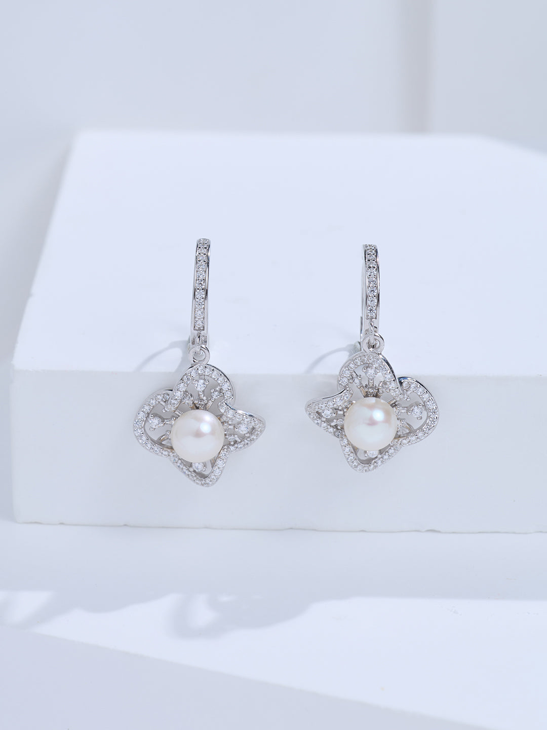 Top Grade Freshwater Pearl Earrings WE01067 | PERANAKAN