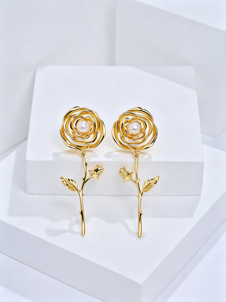 Top Grade Freshwater Pearl Earrings WE01078 | ROSE
