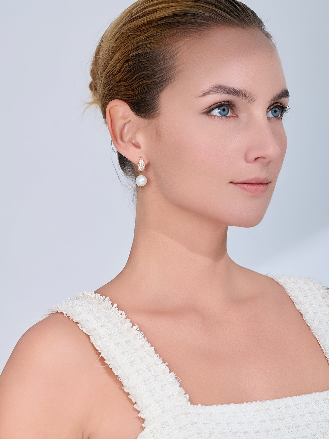Boucles d’oreilles en perles Edison à l’éclat supérieur WE01079 | SANDS