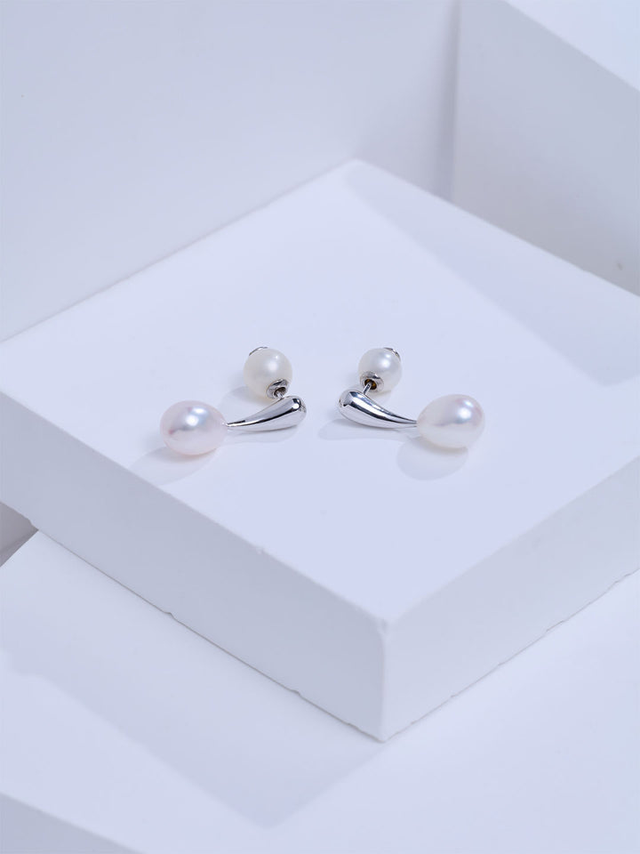 Top Grade Freshwater Pear Earrings WE01080 | FLUID