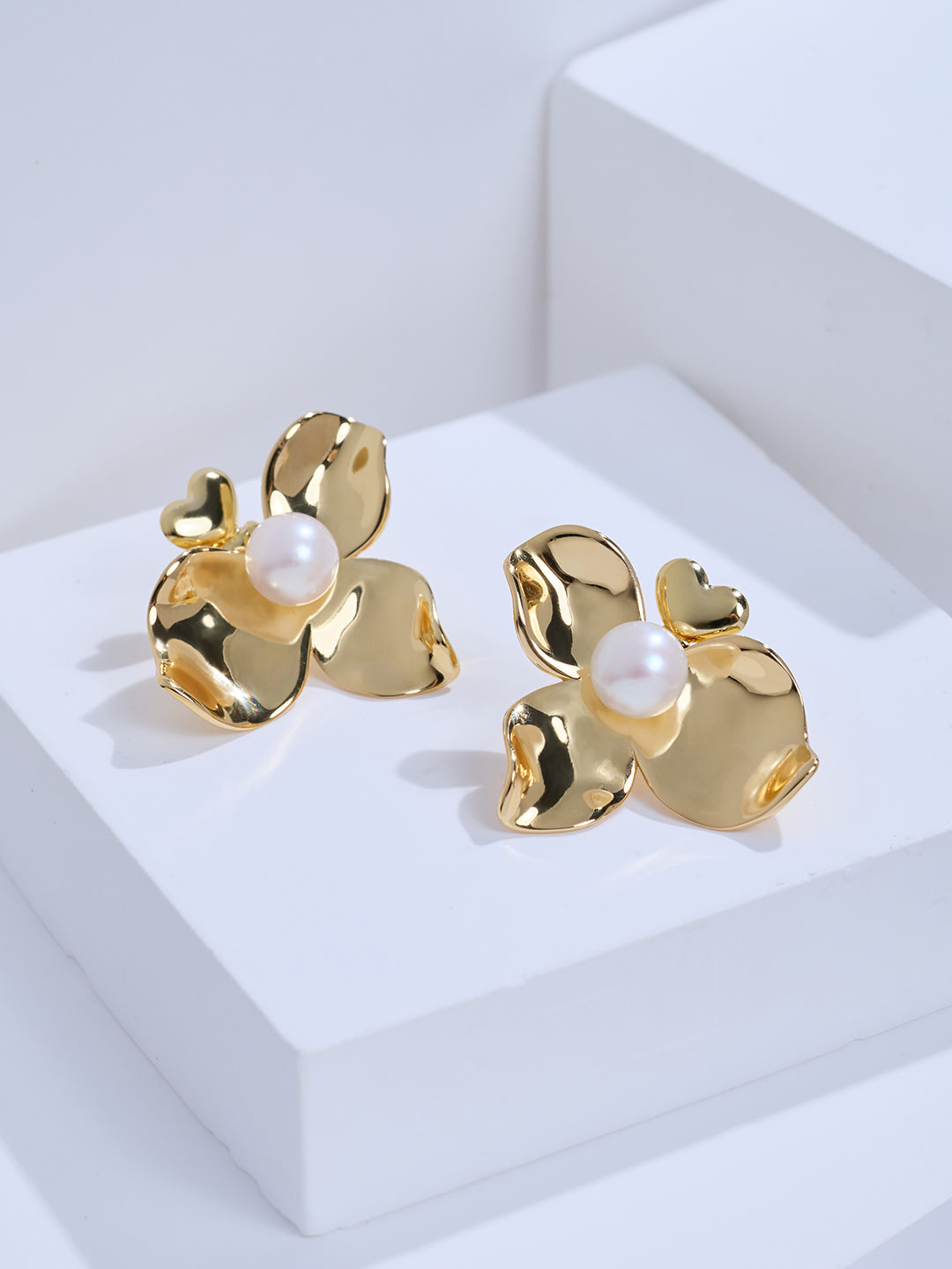 Pendientes de perlas de agua dulce de máxima calidad WE01090 | ORCHID