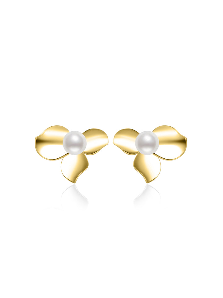 Pendientes de perlas de agua dulce de máxima calidad WE01090 | ORCHID
