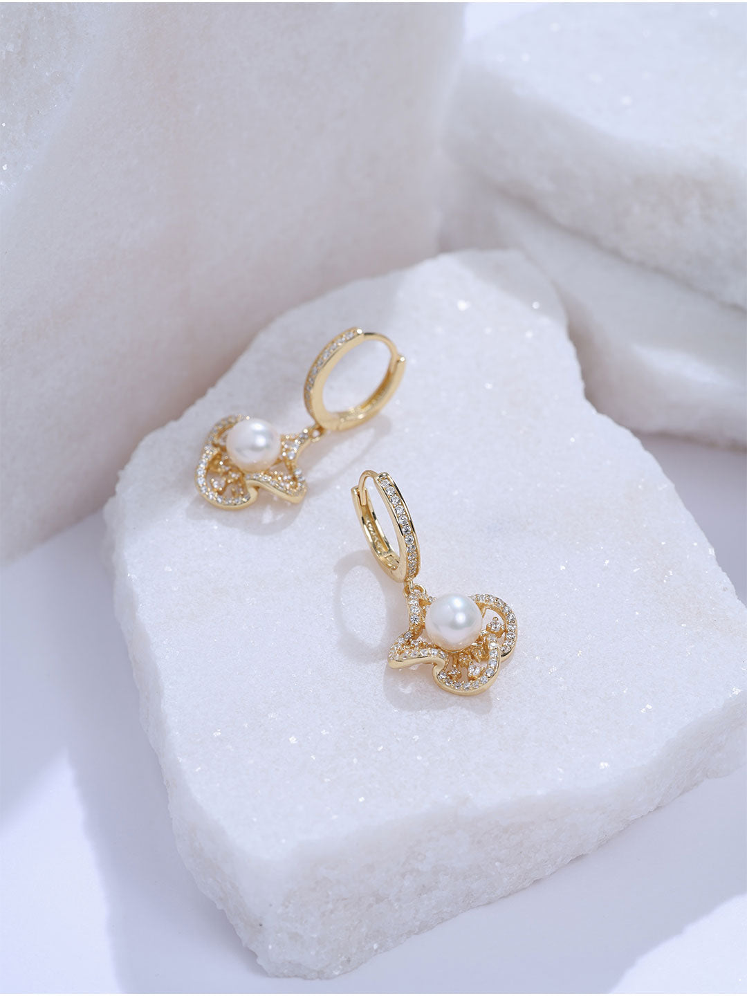 Top Grade Freshwater Pearl Earrings WE01098 | PERANAKAN