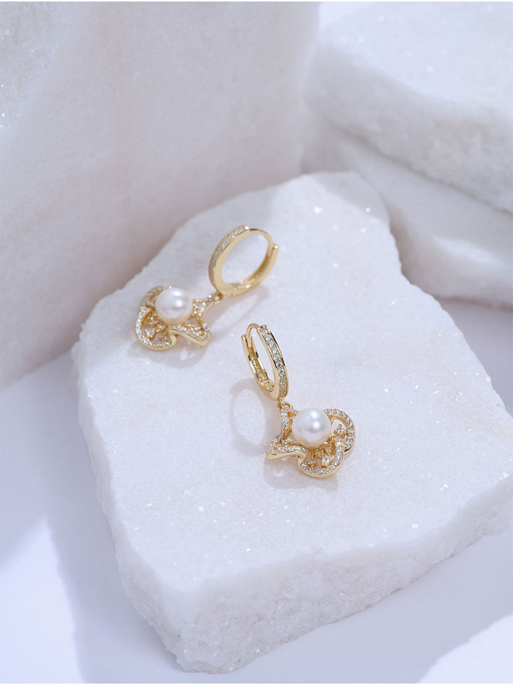 Top Grade Freshwater Pearl Earrings WE01098 | PERANAKAN