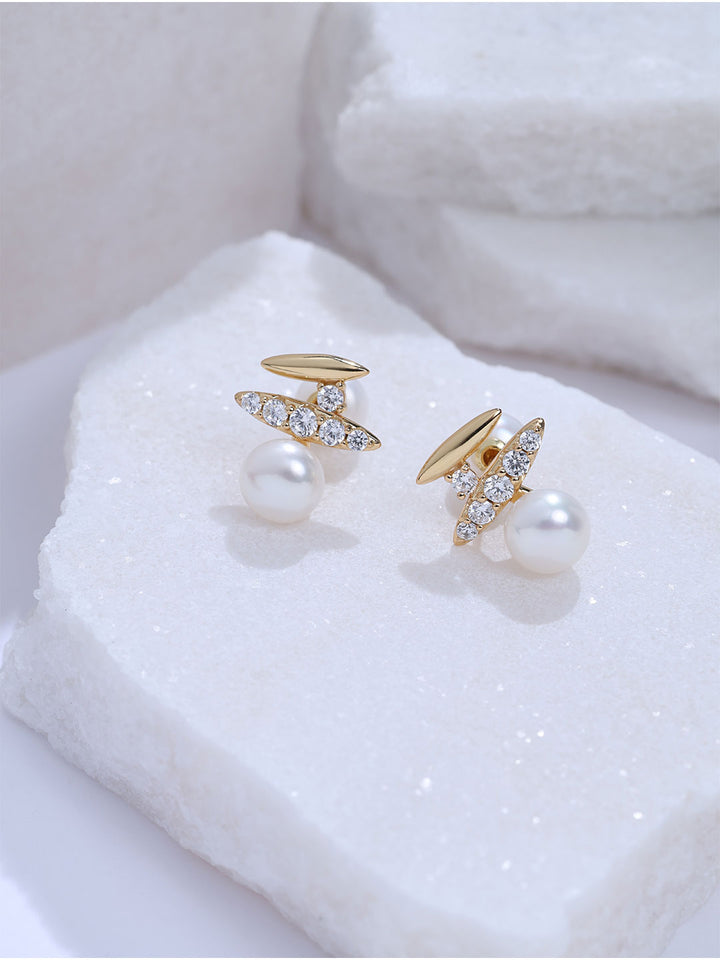 Top Grade Freshwater Pearl Earrings WE01105 | MARINA BAY