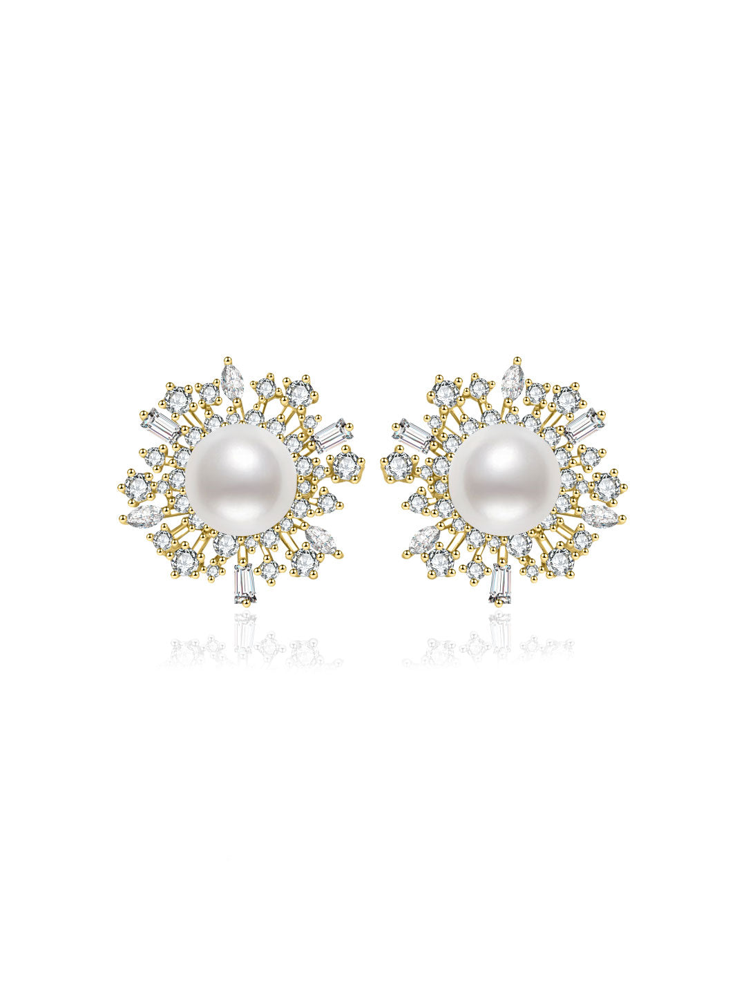 Top Grade Freshwater Pearl Earrings WE01116 | SNOWFLAKE