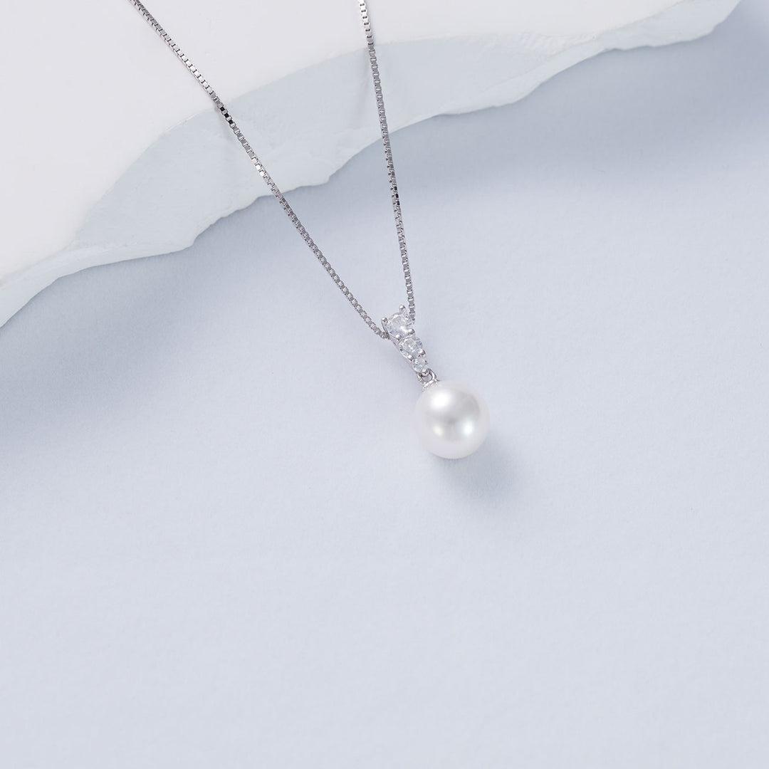 Elegante collana di perle d'acqua dolce WN00064