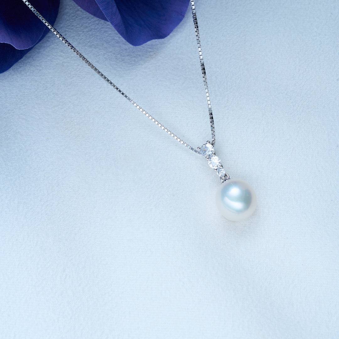 Top Lustre Freshwater Pearl Necklace WN00064 - PEARLY LUSTRE