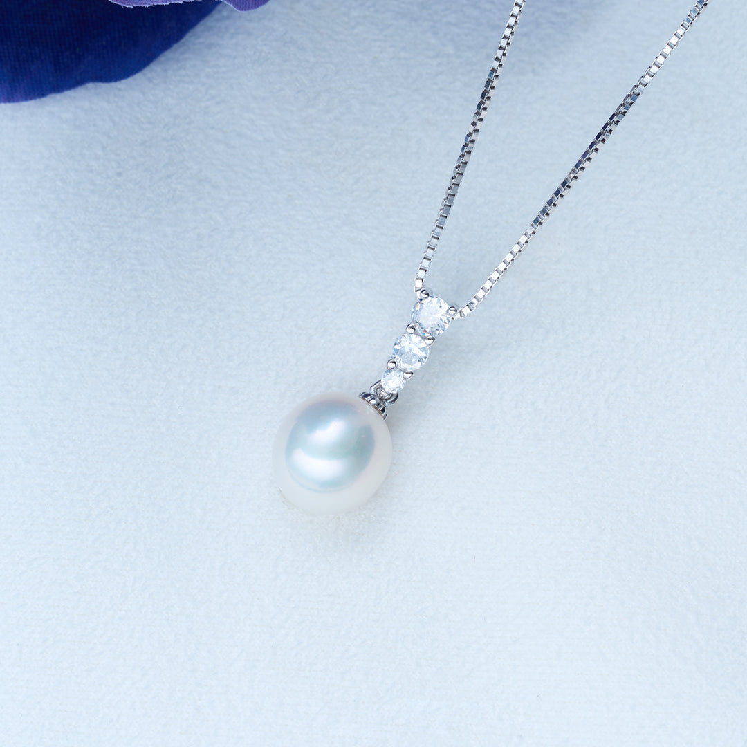 Top Lustre Freshwater Pearl Necklace WN00064 - PEARLY LUSTRE