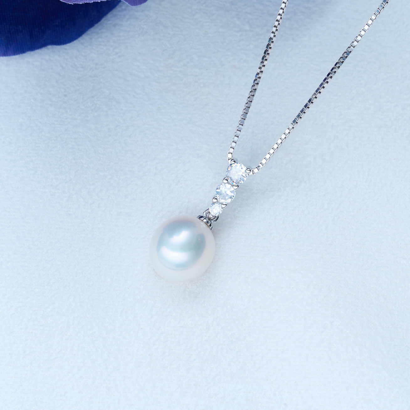 Top Lustre Freshwater Pearl Necklace WN00064 - PEARLY LUSTRE