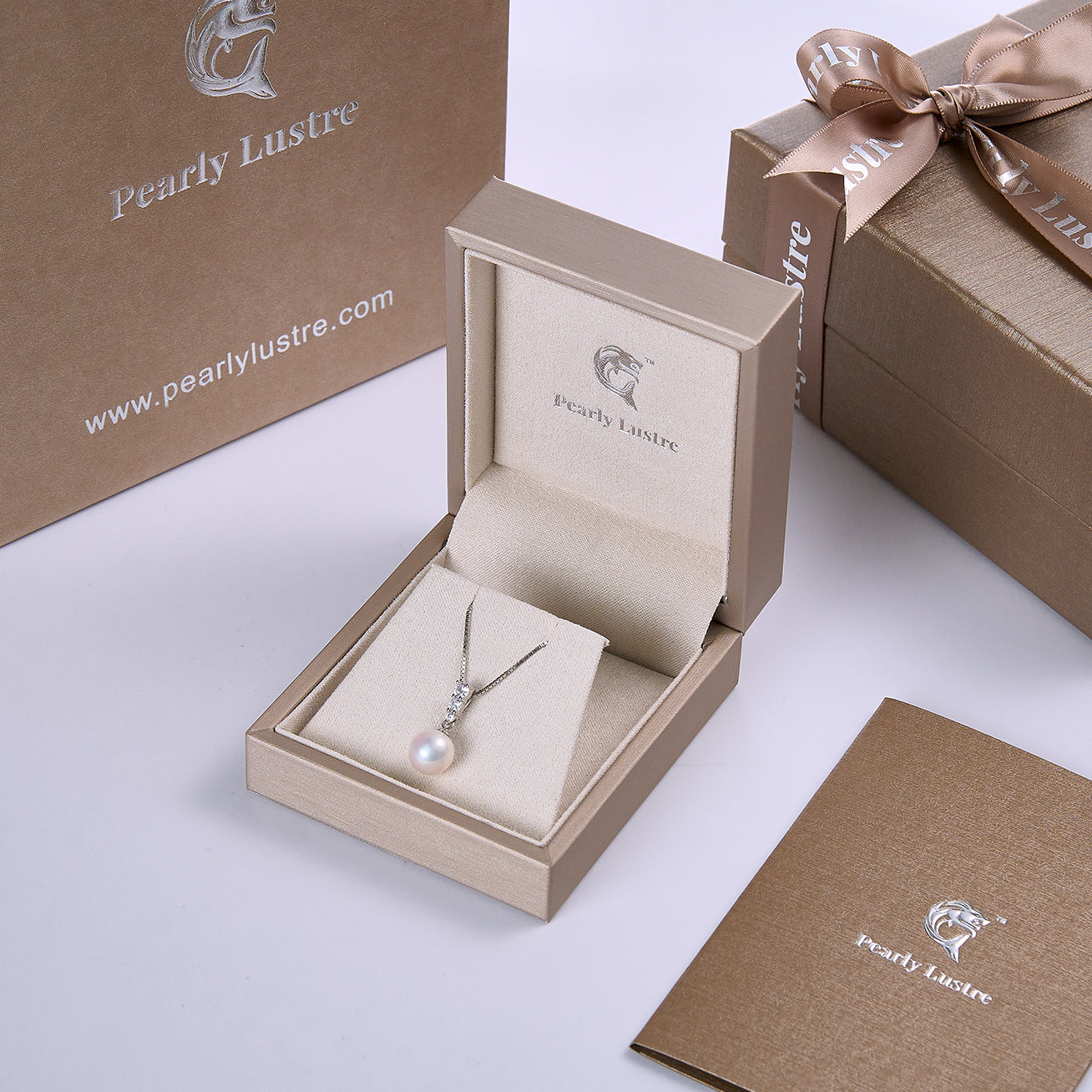 Top Lustre Freshwater Pearl Necklace WN00064 - PEARLY LUSTRE