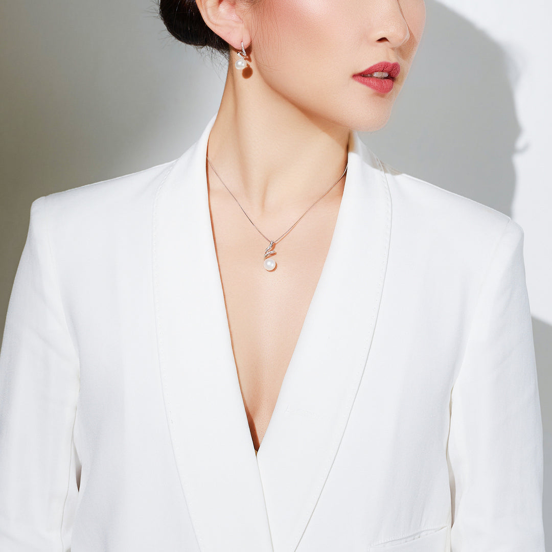 Elegante Collar de Perlas de Agua Dulce WN00069 | Colección S
