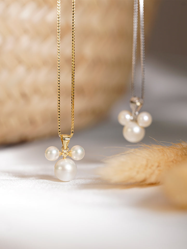 Elegante collana di perle d&