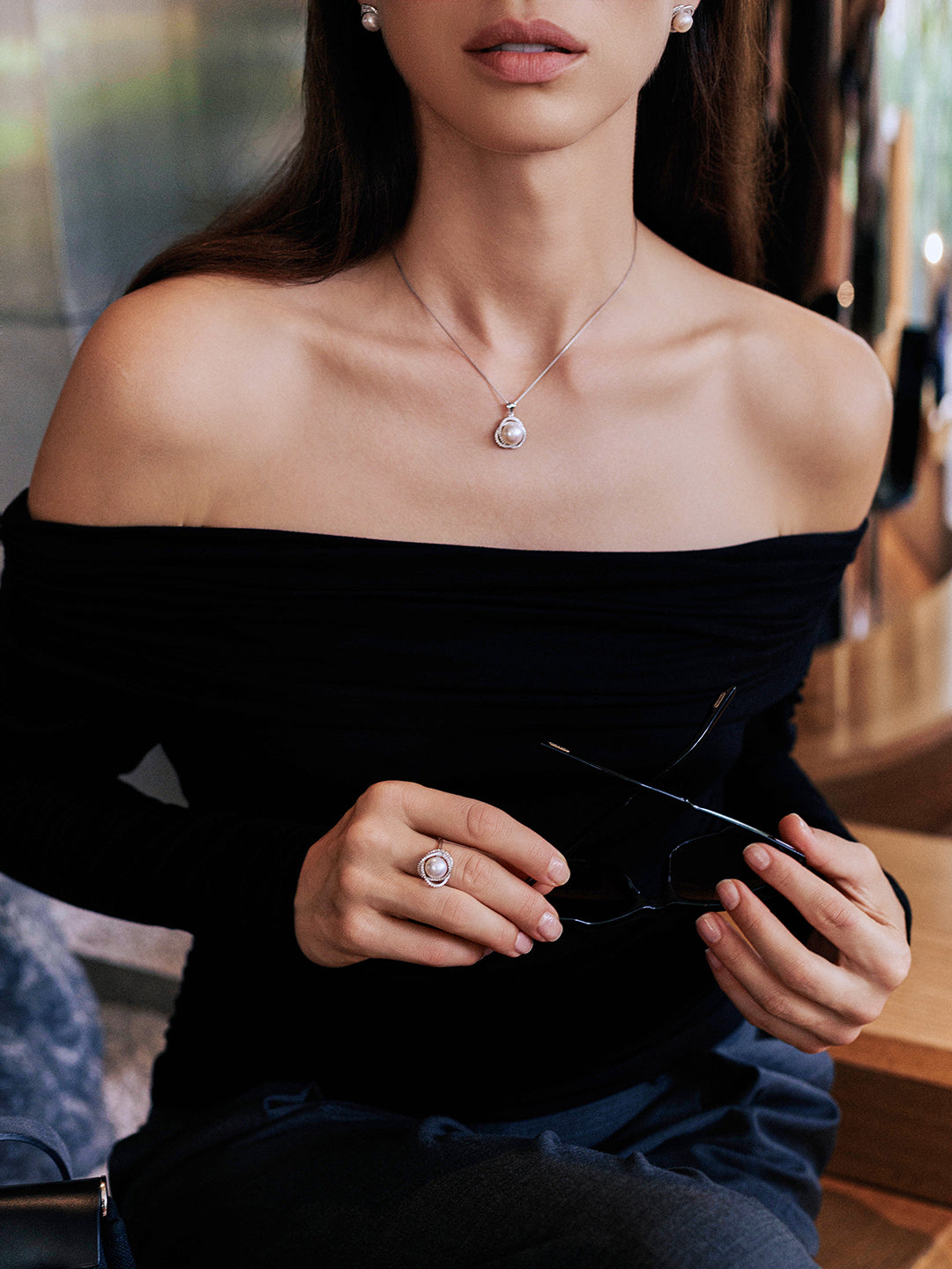 Top Grade Freshwater Pearl Ring WR00193