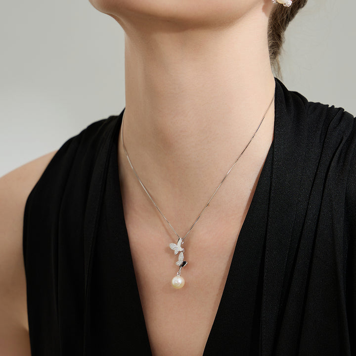 Elegante Collar de Perlas de Agua Dulce WN00083 | JARDINES