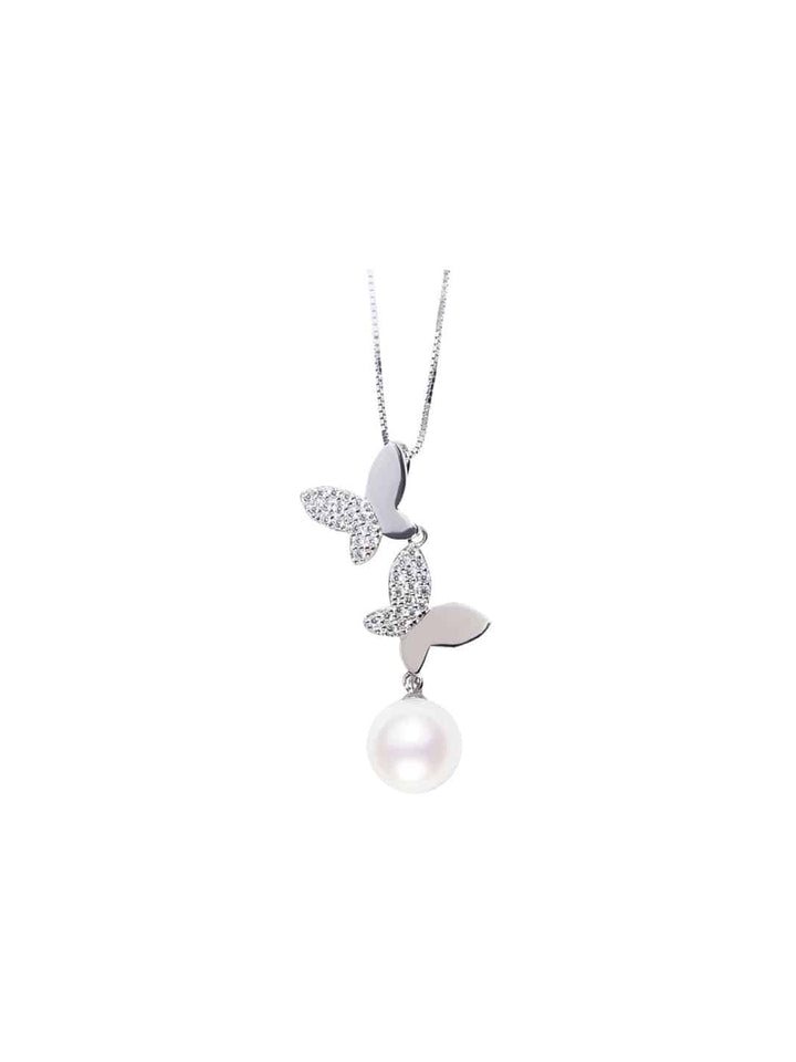 Collar de perlas de agua dulce WN00083 | BUTTERFLY