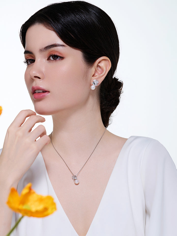 Collana di perle d'acqua dolce di grado superiore WN00096 | GIARDINI