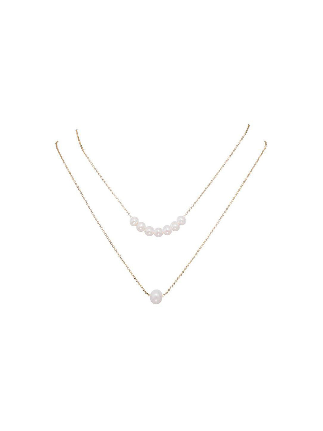 Rantai Leher Mutiara Air Tawar Anggun WN00099 | RHYTHM