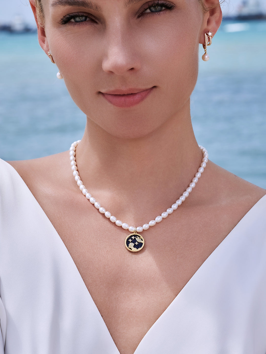 Kalung Mutiara Air Tawar Aquarius New Yorker WN00152