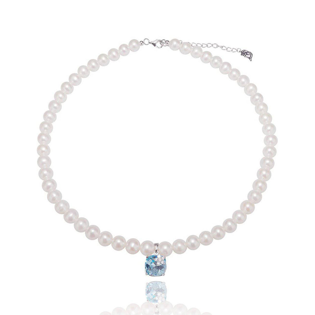 New Yorker Freshwater Pearl Necklace WN00158 - PEARLY LUSTRE