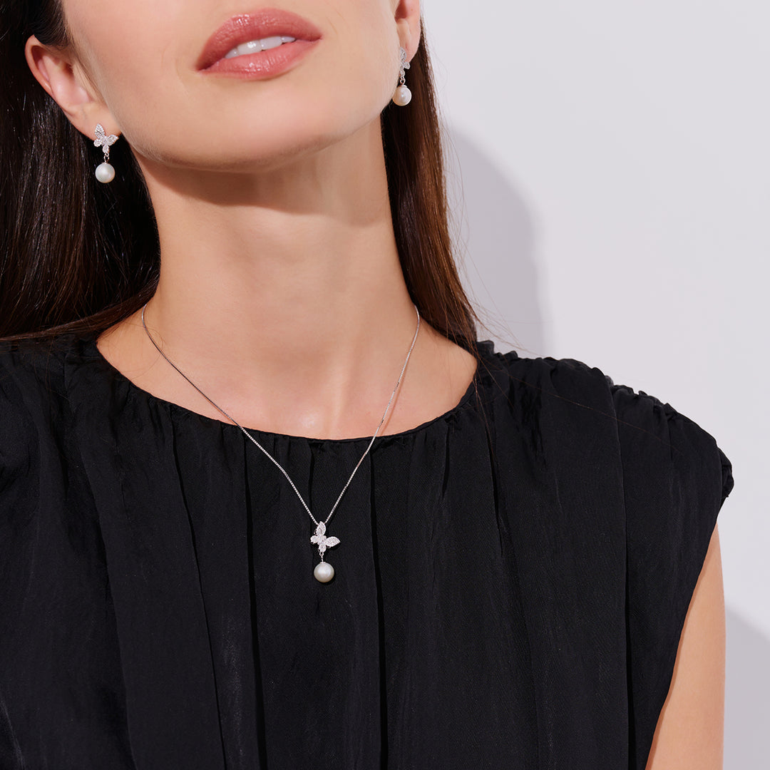 淡水珍珠项链 WN00174 | BUTTERFLY