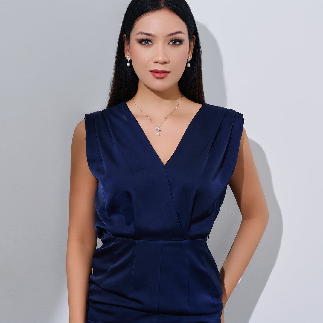 Elegant Pearl Earrings WE00179 | GARDENS - PEARLY LUSTRE