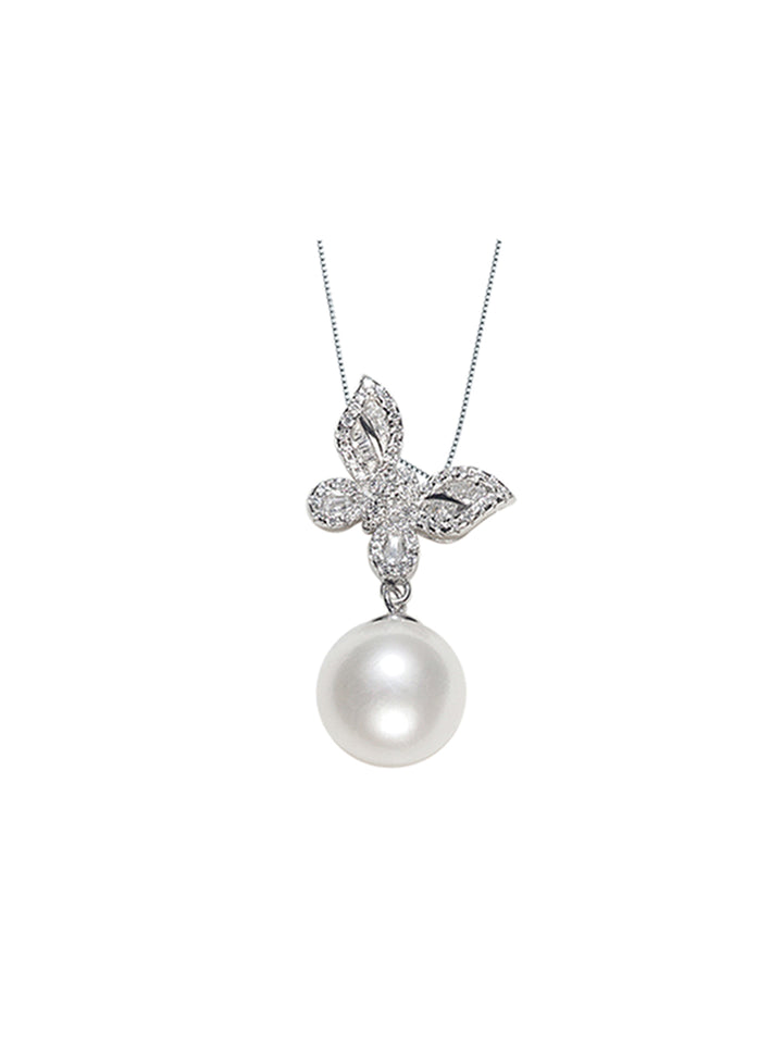 Collar de perlas de agua dulce WN00174 | BUTTERFLY