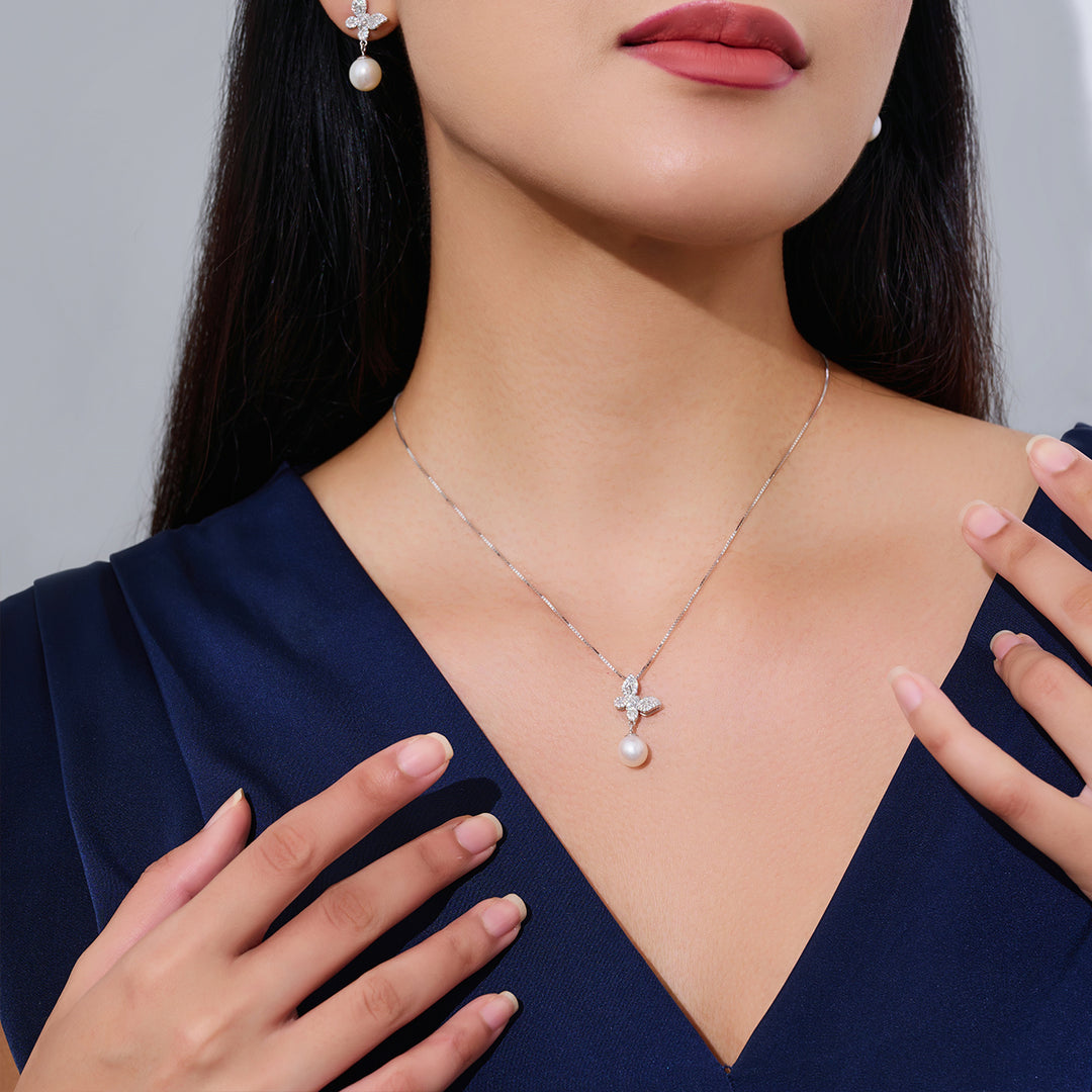 Elegant Freshwater Pearl Necklace WN00174 | GARDENS - PEARLY LUSTRE