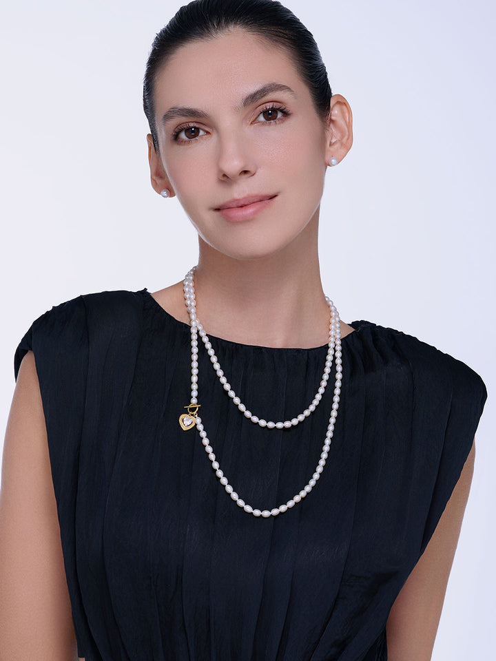 New Yorker Multi-style Freshwater Pearl Necklace &amp; Belt WN00210