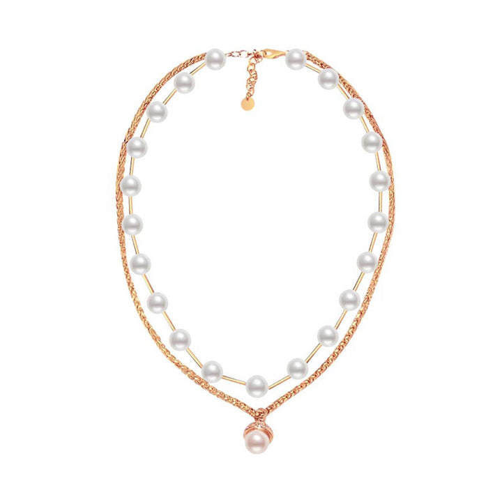 Collana di perle d'acqua dolce del Museo delle civiltà asiatiche WN00218 | Collezione newyorkese