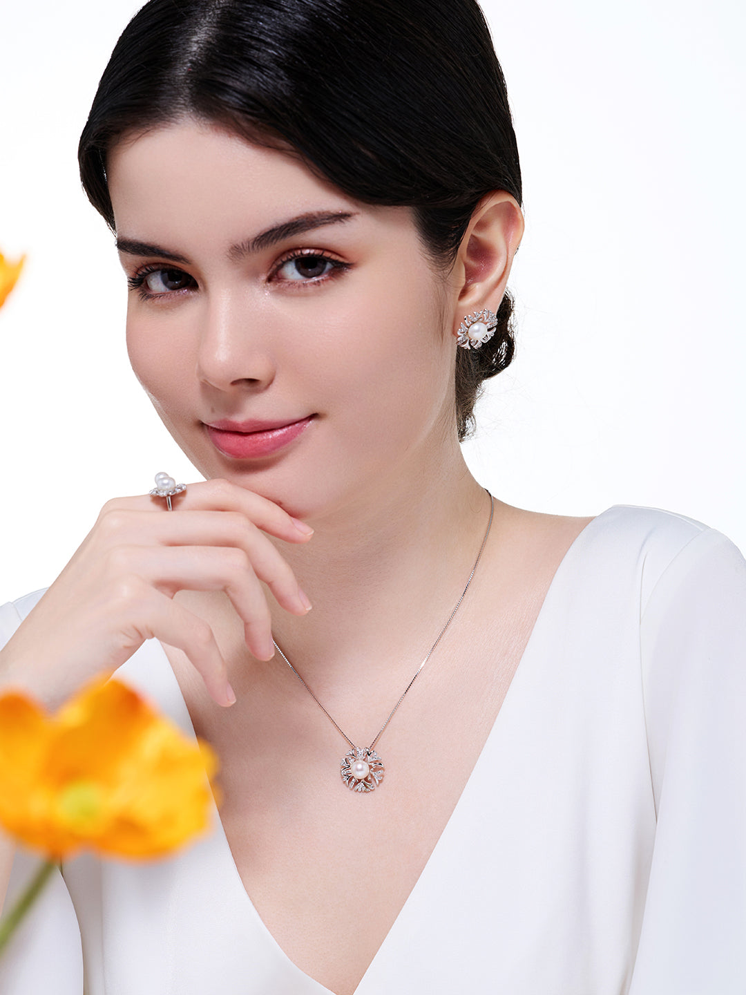 Kalung Mutiara Air Tawar Gred Atas WN00223 | TAMAN