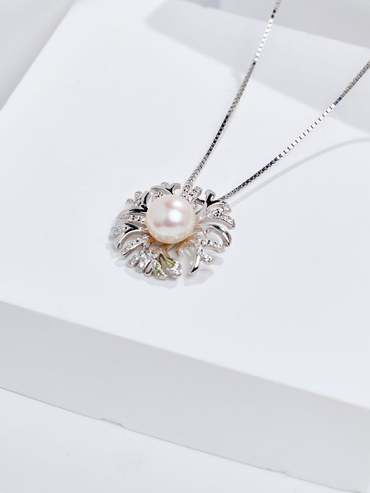 Collier de perles d'eau douce de qualité supérieure WN00223 | JARDINS