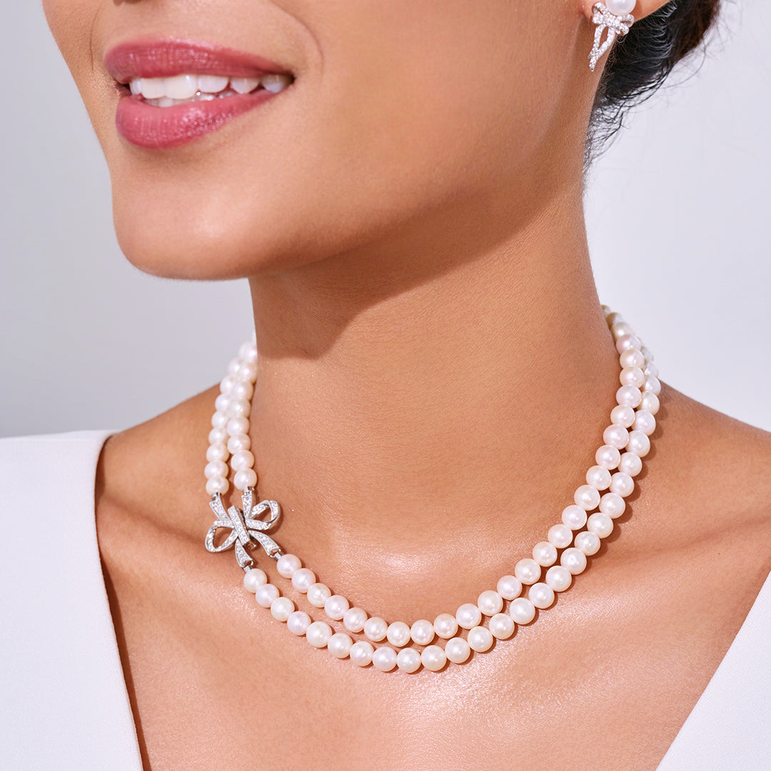 Elegant Freshwater Pearl Set WS00066 | RIBBON