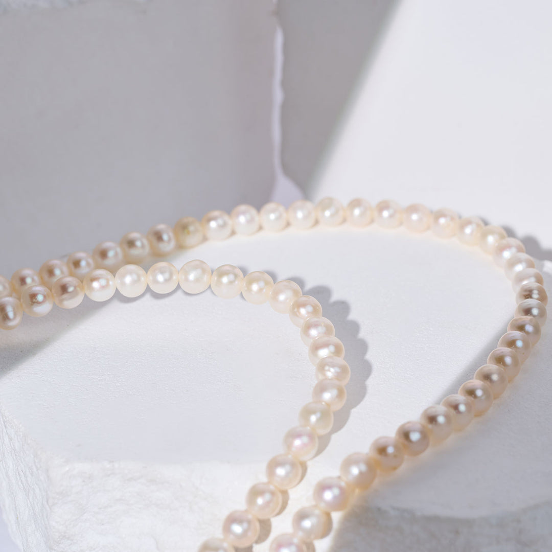 プリンセスレングス 2層 淡水パール ネックレス WN00227 | RIBBON