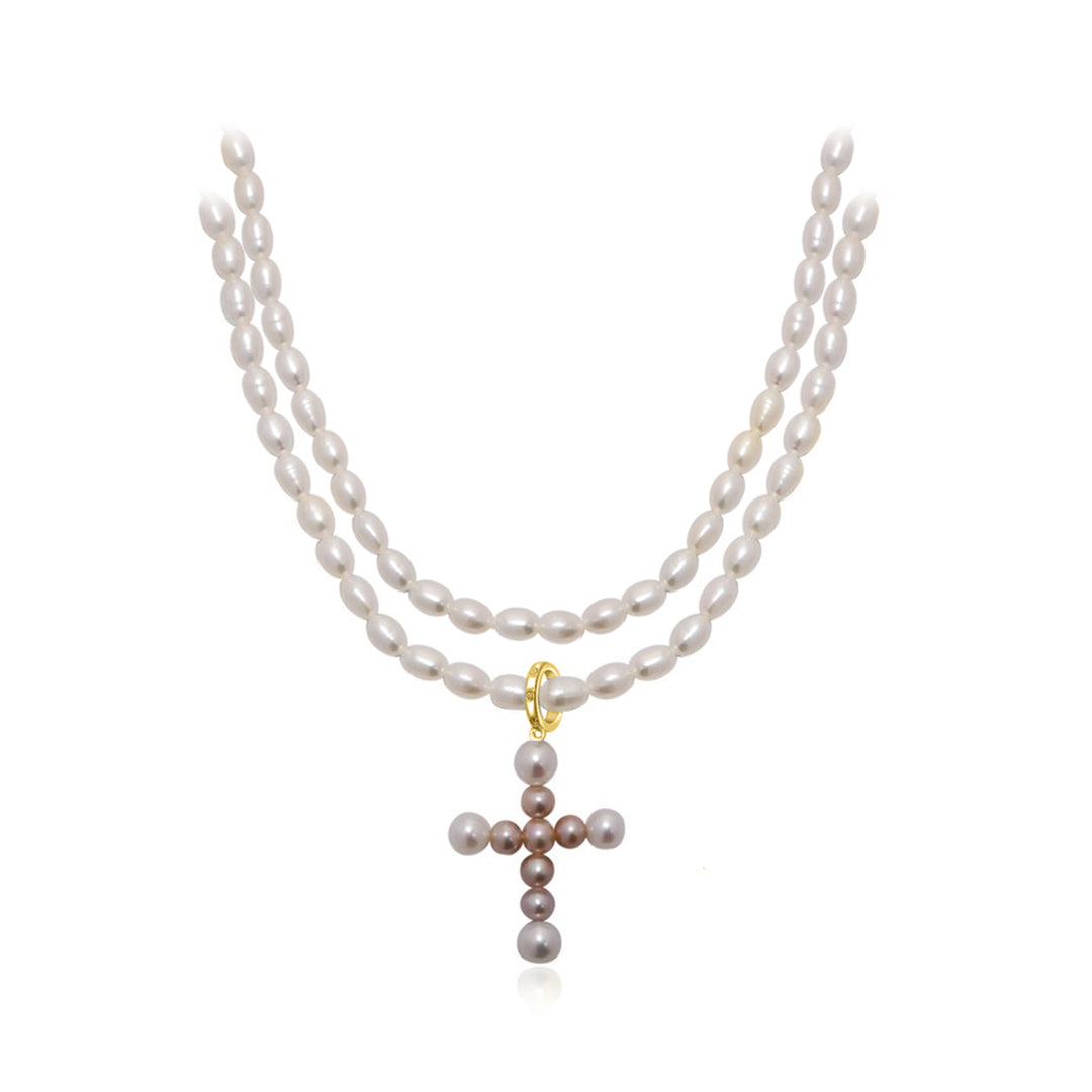 Elegant Freshwater Pearl Necklace WN00261 - PEARLY LUSTRE