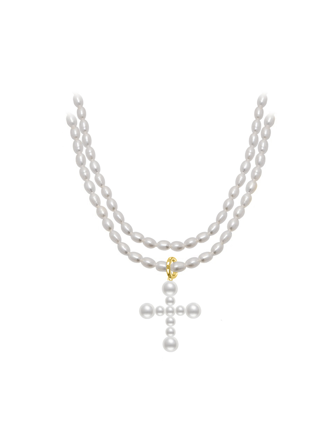 Elegante Collar de Perlas de Agua Dulce WN00267