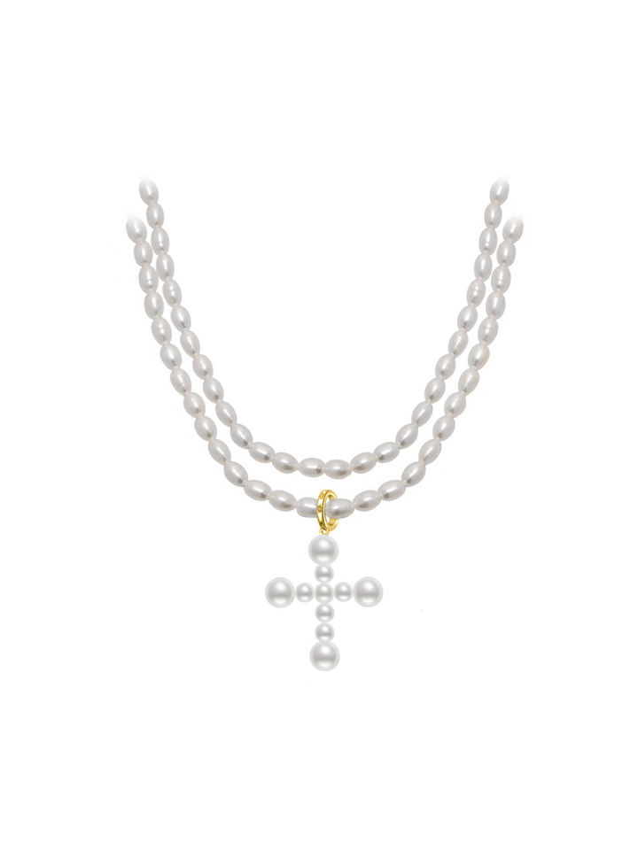 Elegante Collar de Perlas de Agua Dulce WN00267