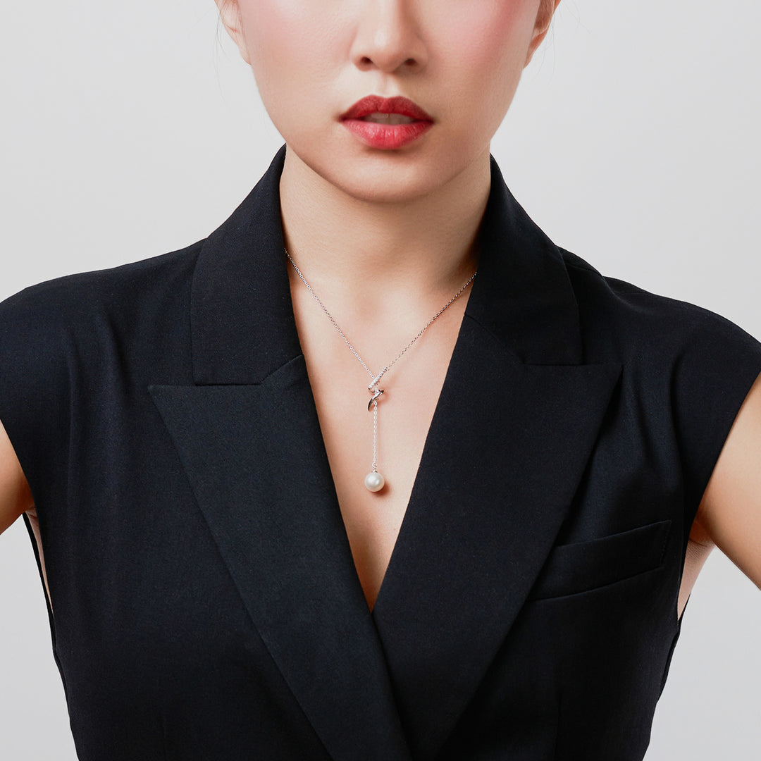 Collar de perlas de agua dulce de primera calidad WN00294 | Colección S