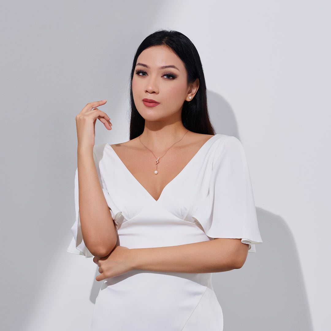 Top Grade Freshwater Pearl Necklace WN00295 | S Collection - PEARLY LUSTRE