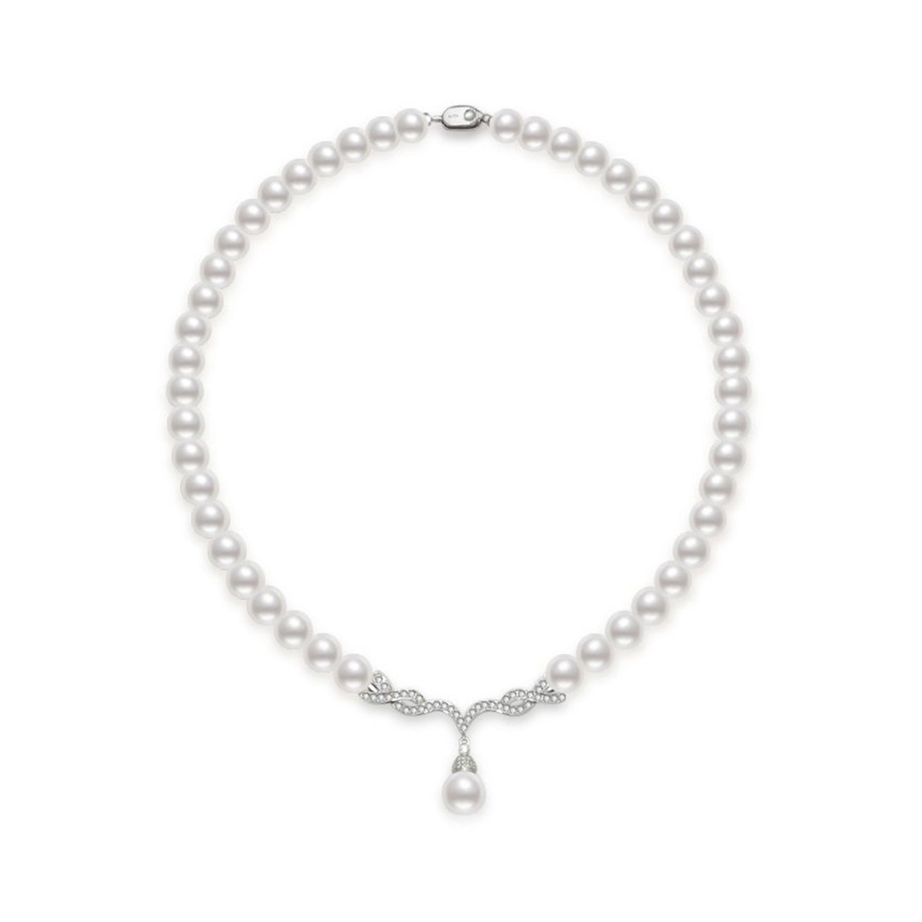 Top Lustre Freshwater Pearl Necklace WN00331 - PEARLY LUSTRE